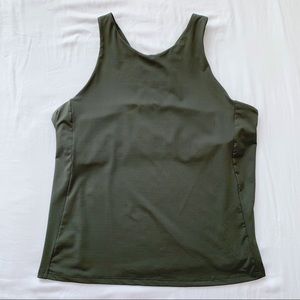 ATHLETA Conscious Powervita Tank Sage Olive Green